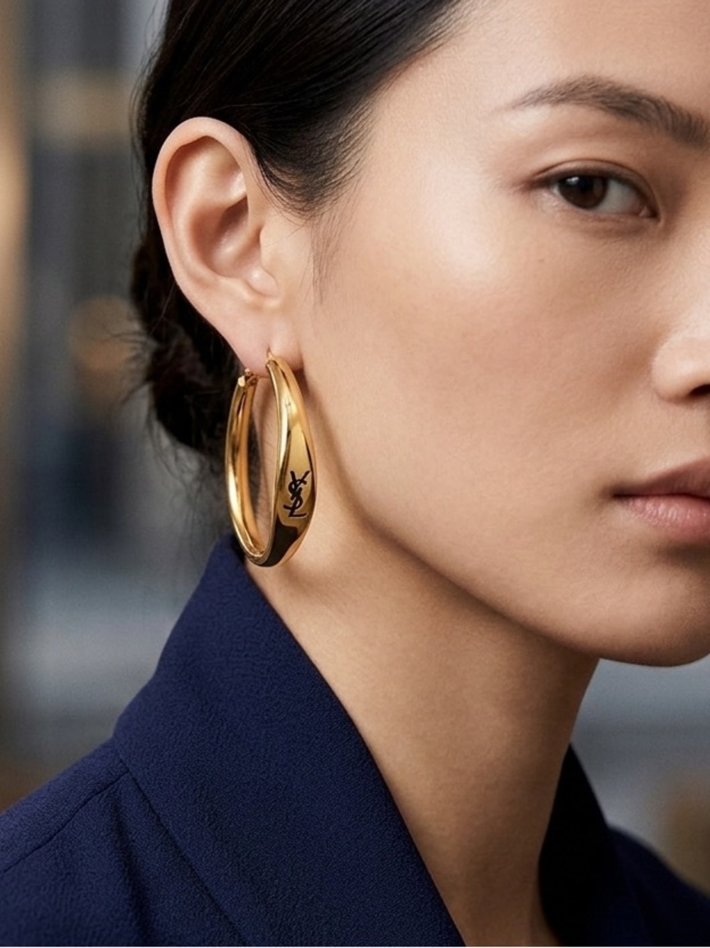 🆕 Saint Laurent YSL Hoop Earrings